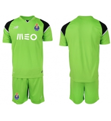 Oporto Blank Green Goalkeeper Soccer Club Jersey