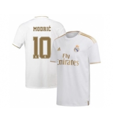 Men's Real Madrid #10 Luka Modric White Soccer Jersey 003