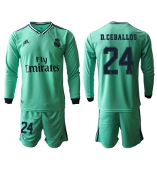 Real Madrid #24 D.Ceballos Third Long Sleeves Soccer Club Jersey