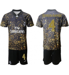 Real Madrid #4 Sergio Ramos Camo Soccer Club Jersey
