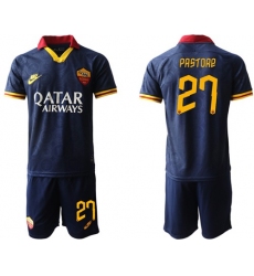 Roma #27 Pastore Third Soccer Club Jersey