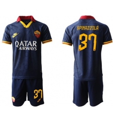 Roma #37 Spinazzola Third Soccer Club Jersey