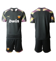 Valencia Blank Black Goalkeeper Soccer Club Jersey