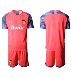 Valencia Blank Red Goalkeeper Long Sleeves Soccer Club Jersey
