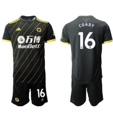 Wolves #16 Coady Away Soccer Club Jersey
