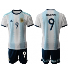 Argentina #9 Higuain Home Soccer Country Jersey