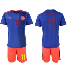 Colombia #11 Cuadrado Away Soccer Country Jersey
