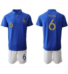 France #6 Pogba 100th Anniversary Edition Soccer Country Jersey