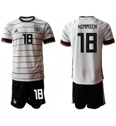 Germany #18 Kimmich White Home Soccer Country Jersey
