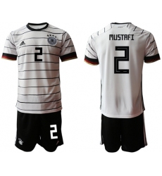 Germany #2 Mustafi White Home Soccer Country Jersey