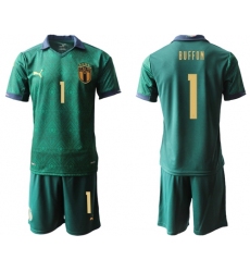 Italy #1 Buffon Third Soccer Country Jersey