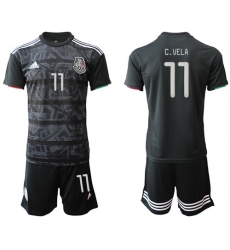 Mexico #11 C.Vela Home Soccer Country Jersey