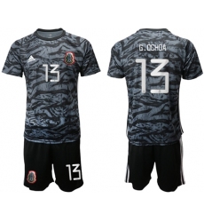 Mexico #13 G.Ochoa Black Goalkeeper Soccer Country Jersey