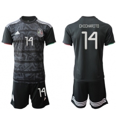 Mexico #14 Chicharito Home Soccer Country Jersey