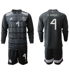 Mexico #4 R.Marquez Home Long Sleeves Soccer Country Jersey