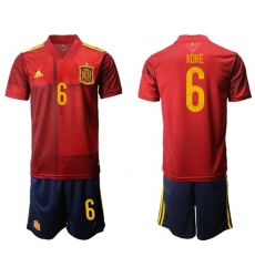 Spain #6 Koke Home Soccer Country Jersey