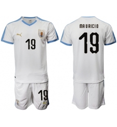 Uruguay #19 Ma U Ricio Away Soccer Country Jersey