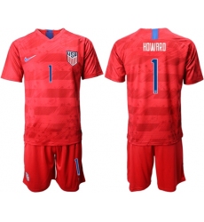 USA #1 Howard Away Soccer Country Jersey