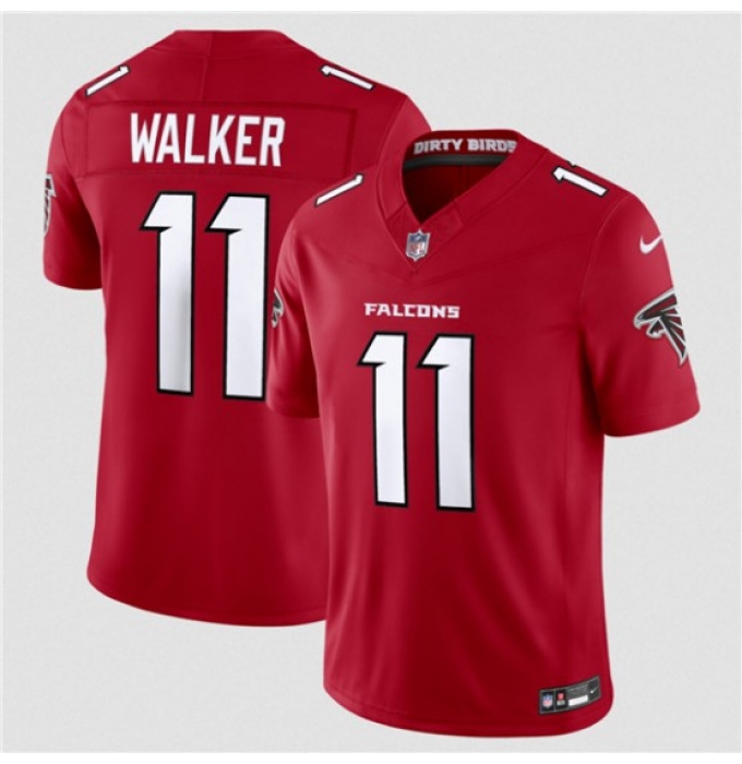 Men's Atlanta Falcons #11 Jalon Walker Red 2026 New F.U.S.E. Vapor Untouchable Limited Football Stitched Jersey