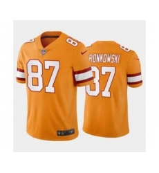 Men's Tampa Bay Buccaneers #87 Rob Gronkowski Orange Vapor Untouchable Limited Stitched Jersey