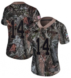 Women's Buffalo Bills #14 Stefon Diggs Camo Stitched Limited Rush Realtree Jersey
