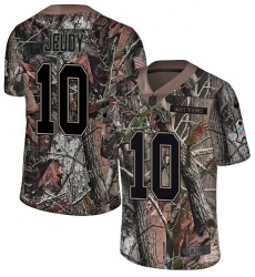 Youth Denver Broncos #10 Jerry Jeudy Camo Stitched Limited Rush Realtree Jersey
