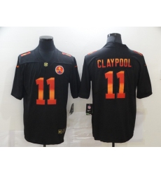 Men's Pittsburgh Steelers #11 Chase Claypool Black colorful Nike Limited Jersey