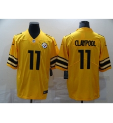 Men's Pittsburgh Steelers #11 Chase Claypool Limited Gold Inverted Legend Football Jersey