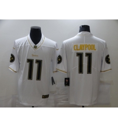 Men's Pittsburgh Steelers #11 Chase Claypool White Nike Limited Jerseys