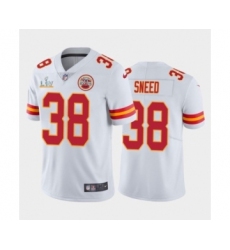 Men's Kansas City Chiefs #38 L'Jarius Sneed White Super Bowl LV Jersey