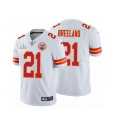 Youth Kansas City Chiefs #21 Bashaud Breeland White 2021 Super Bowl LV Jersey