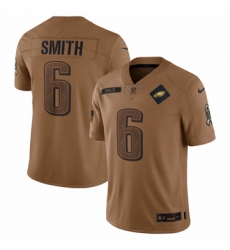 Men's Philadelphia Eagles #6 DeVonta Smith Nike Brown 2023 Salute To Service Limited Jersey