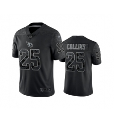 Men's Arizona Cardinals #25 Zaven Collins Black Reflective Limited Stitched Football Jersey