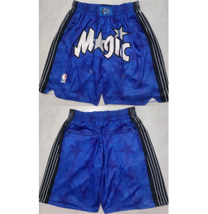 Men's Orlando Magic Blue Shorts(Run Small)