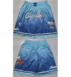 Men's Charlotte Hornets Teal Blue Shorts