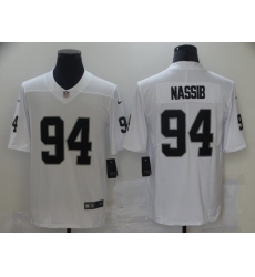 Men's Oakland Raiders #94 Carl Nassib Nike White Limited Jersey