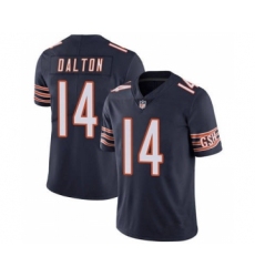 Men's Chicago Bears #14 Andy Dalton Navy Vapor Untouchable Limited Jersey