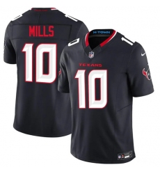 Men's Houston Texans #10 Davis Mills Navy 2nd Alternate 2026 F.U.S.E. Vapor Limited Football Stitched Jersey