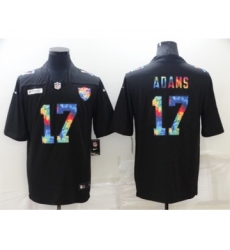 Men's Las Vegas Raiders #17 Davante Adams Black Crucial Catch Limited Stitched Jersey
