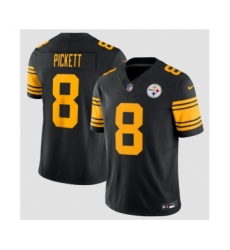 Men's Nike Pittsburgh Steelers #8 Kenny Pickett Black 2023 F.U.S.E. Color Rush Limited Stitched Jersey