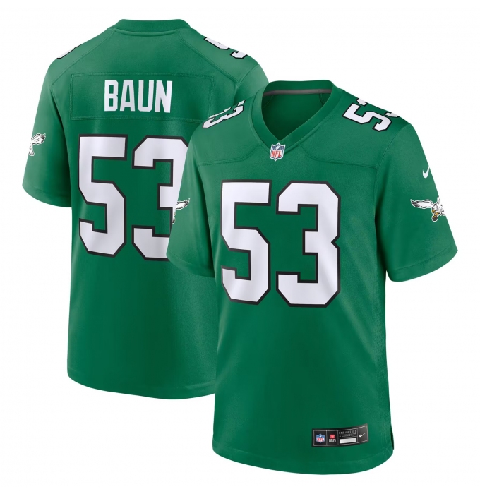 Men's Philadelphia Eagles #53 Zack Baun Kelly Green Vapor Limited Jersey