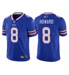Men's Buffalo Bills #8 O. J. Howard Blue Royal Vapor Limited Football Jersey
