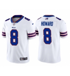Men's Buffalo Bills #8 O. J. Howard White Royal Vapor Limited Football Jersey