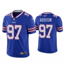 Men's Buffalo Bills #97 Mario Addison Blue Vapor Untouchable Limited Stitched Jersey