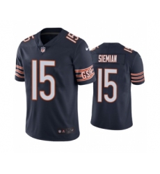 Men's Chicago Bears #15 Trevor Siemian Navy Vapor untouchable Limited Stitched Jersey