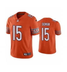 Men's Chicago Bears #15 Trevor Siemian Orange Vapor untouchable Limited Stitched Jersey