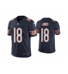 Men's Navy Chicago Bears #18 Jesse James Vapor untouchable Limited Stitched Jersey