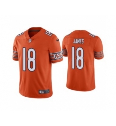Men's Orange Chicago Bears #18 Jesse James Vapor untouchable Limited Stitched Jersey