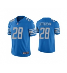 Men's Blue Detroit Lions #28 Jermar Jefferson Vapor Untouchable Limited Stitched Jersey