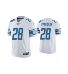 Men's White Detroit Lions #28 Jermar Jefferson Vapor Untouchable Limited Stitched Jersey